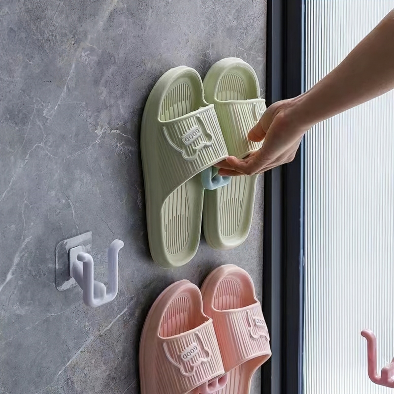 Multifunctional U-shaped wall mounted shoe hook organizer, wall hanger-Hause