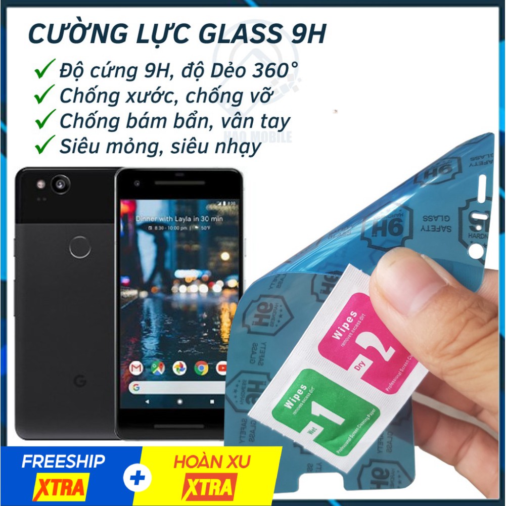 Dán cường lực nano dẻo chịu lực tốt Google Pixel 2