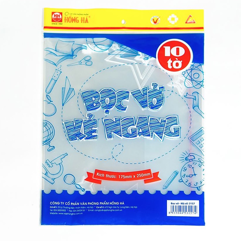 Bọc vở ni lông cấp ii hồng hà