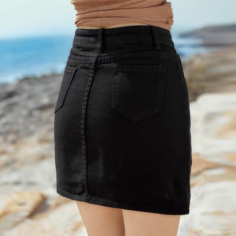 [HCM][SIZE ĐẠI] QUẦN VÁY JEAN BIG SIZE LƯNG CAO co dãn mạnh 2901  (CHÂN VÁY JEAN BÊN TRONG CÓ QUẦN) - MoliJeans
