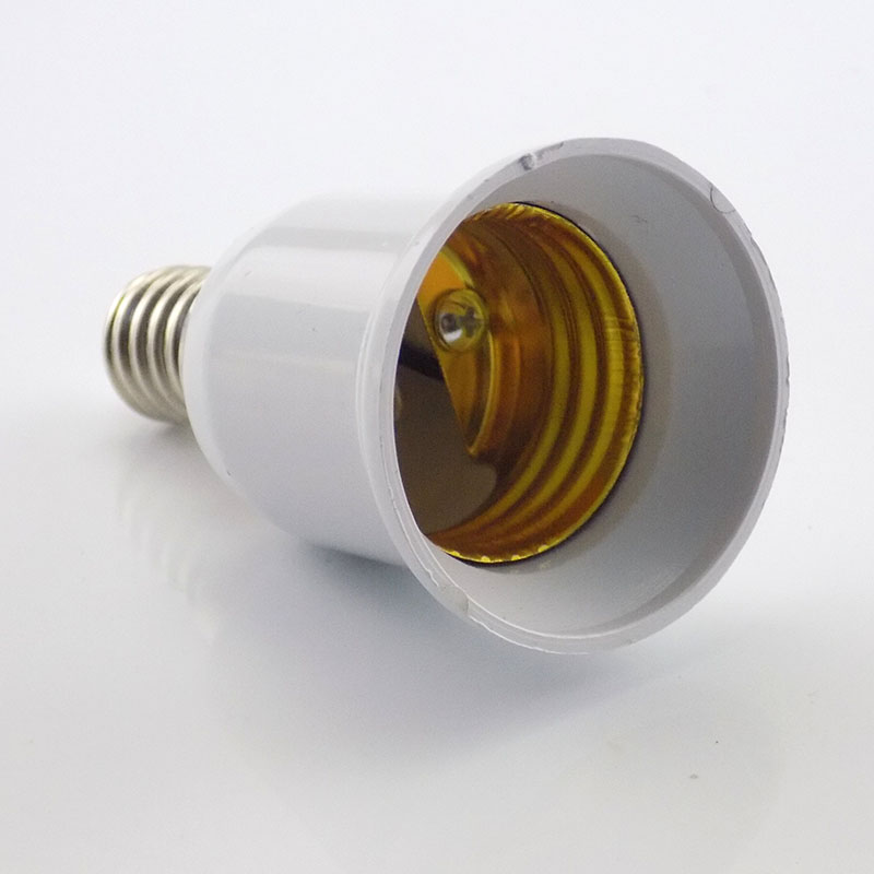 QKKQLA E14 To E27 Lamp Holder Converter 220V Fireproof Socket Base Converters Light Bulb Adapter Lighting Accessories