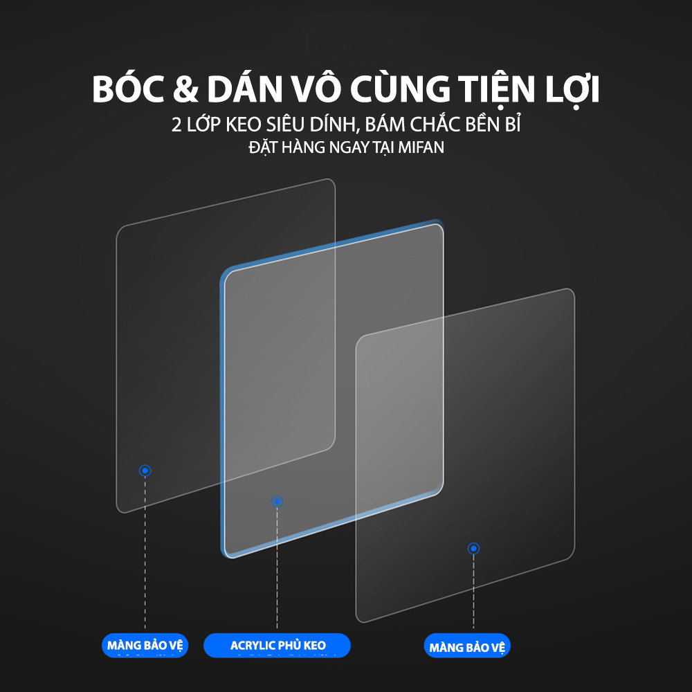 Miếng dán 2 mặt siêu dính - chống thấm chịu nước siêu bền chắc, siêu chịu lực - keo dày
