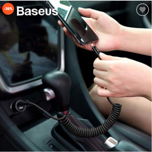 Baseus Cáp sạc Lightning dây xoắn đàn hồi Baseus Fish Eye Spring Data dùng cho iPhone / iPad (2A, 1M, Spring Fast Charging Data Lightning Cable)