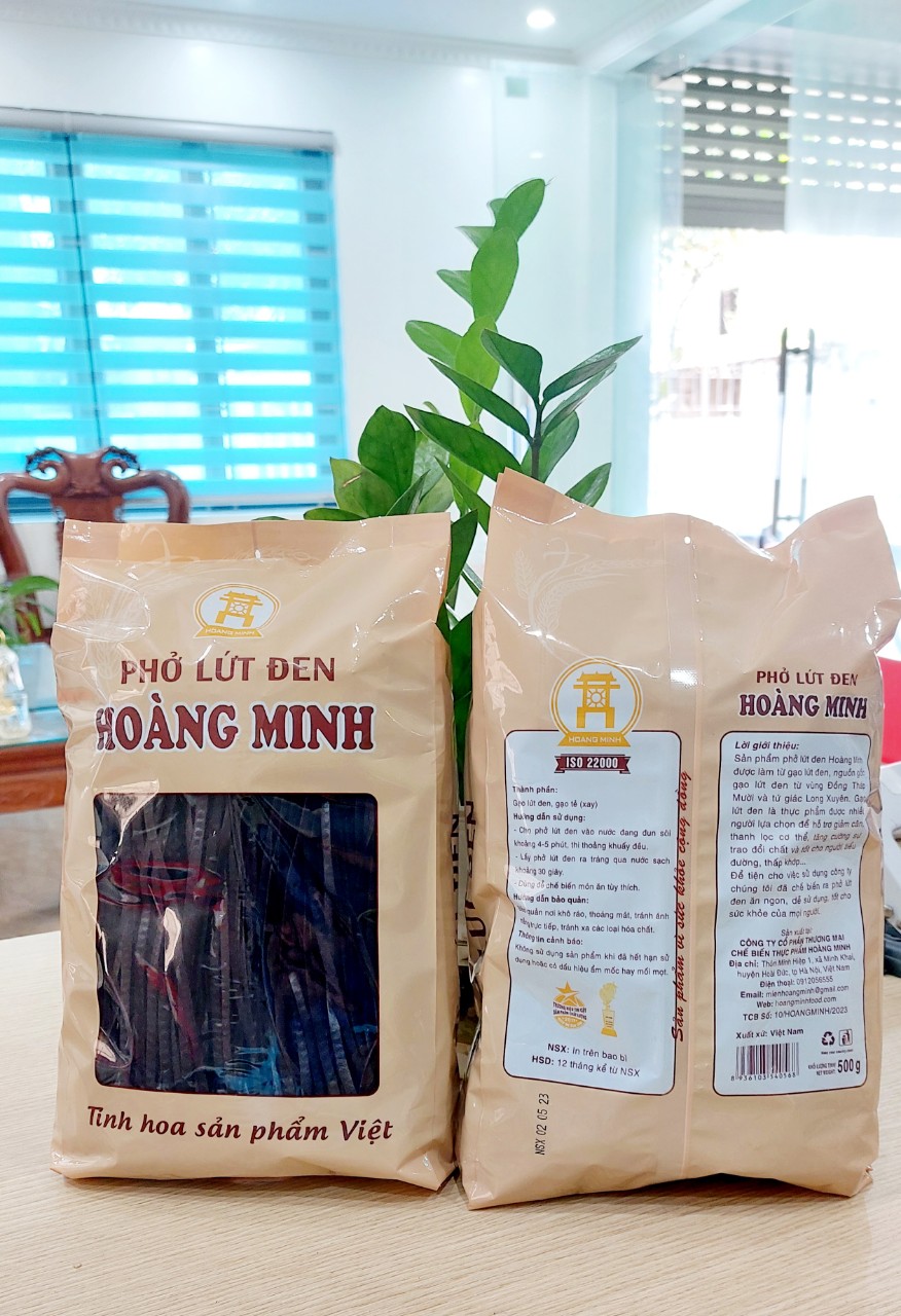 Mì Phở Đen  Hoàng minh Siêu Ngon Đặc Biệt Dùng Ăn Eat Clean Hearthy. 500G