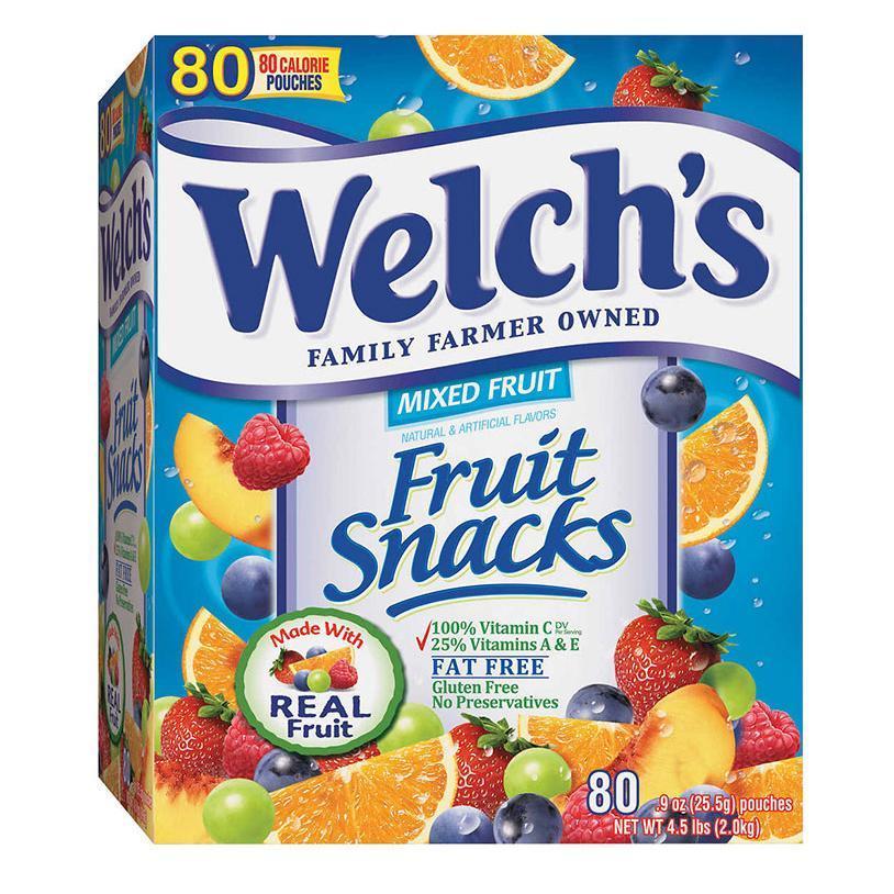 Date 06/26 Kẹo Dẻo Trái Cây Mỹ Welch's Fruit Snacks (10 gói x 22.7g)