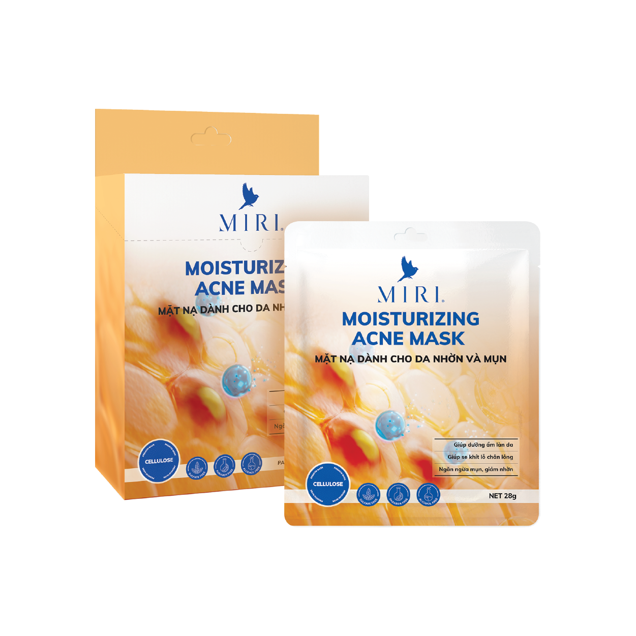 Mặt Nạ Dành Cho Da Nhờn Và Mụn - Moisturizing Acne Mask MIRI (28gr)