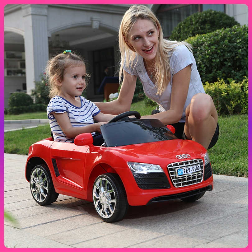 Xe ô tô điện trẻ em MODEL FEY-5189 cho trẻ từ 1-5 tuổi + Chế độ tự lái và điều khiển từ xa