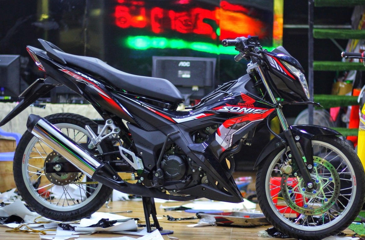 Tem rời honda sonic 150 đỏ đen