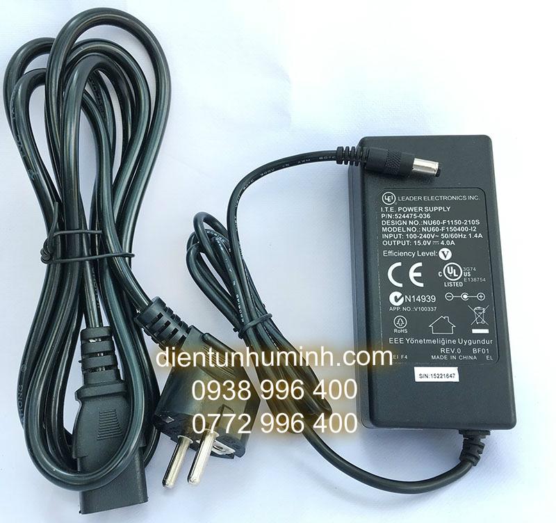 Nguồn sạc loa kẹo kéo 15v 4a cao cấp _ củ sạc loa kéo _ adapto loa kẹo kéo