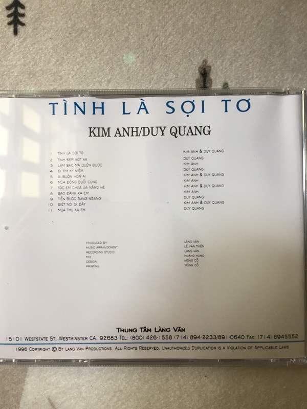 [HCM]Combo 3 CD Ca Sĩ Duy Quang