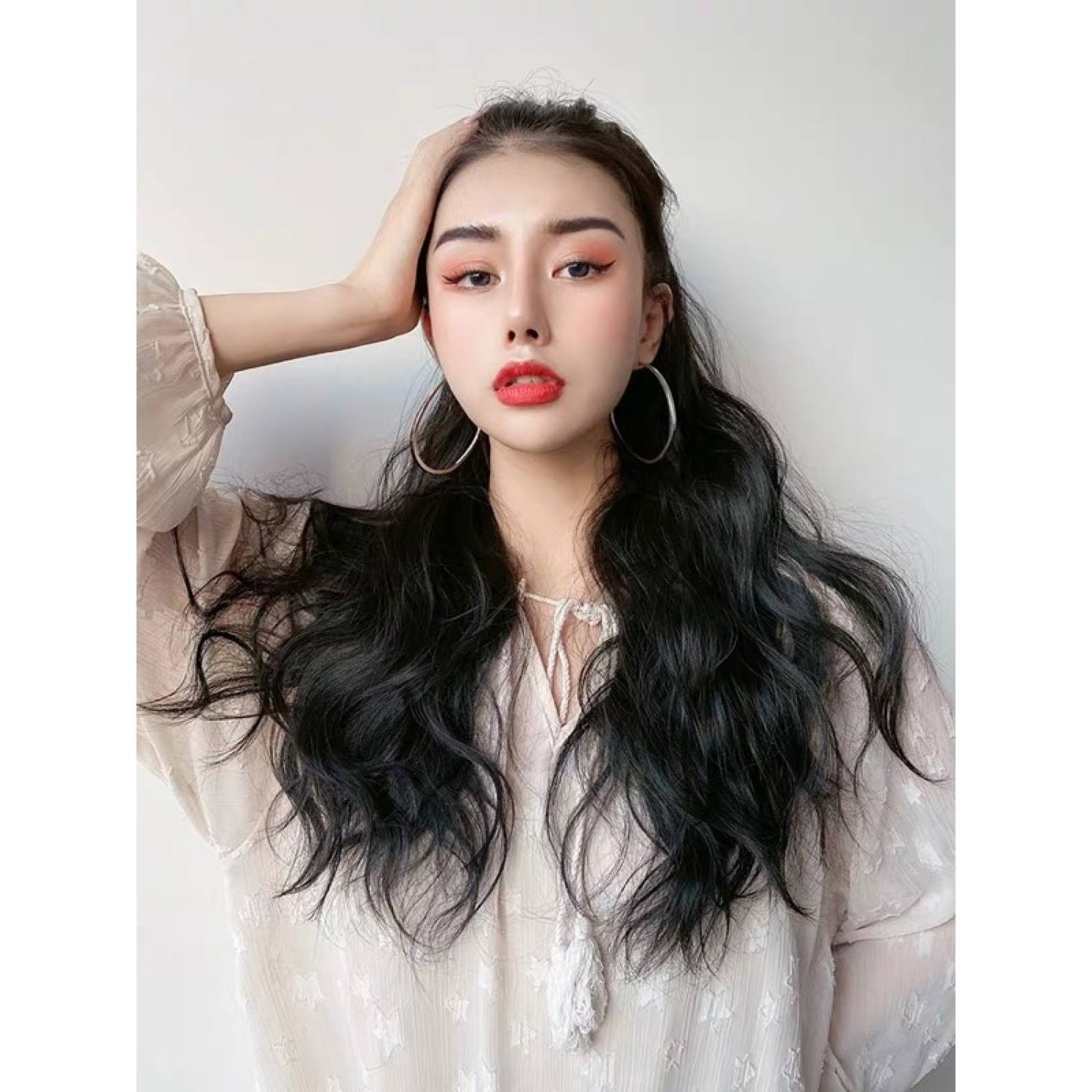 Tóc giả nữ đẹp🌸FREESHIP🌸Tóc giả buộc xù dài ms024