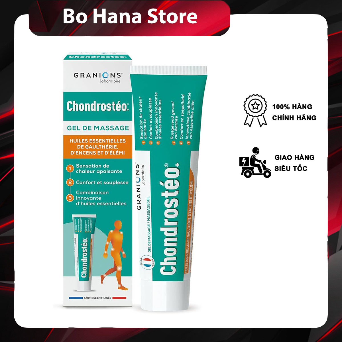 Granilions chondrobodysuit muscle pain relief massage gel 100ml