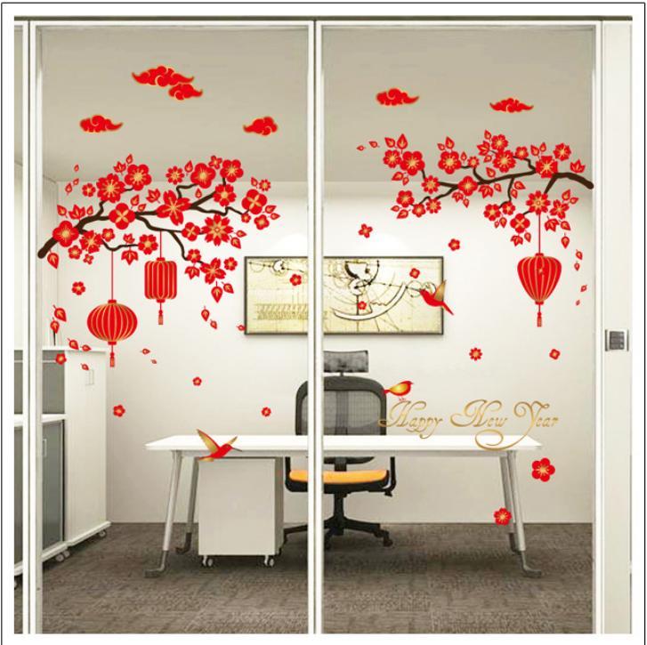 Decal tết trang trí năm mới - mã sk9140