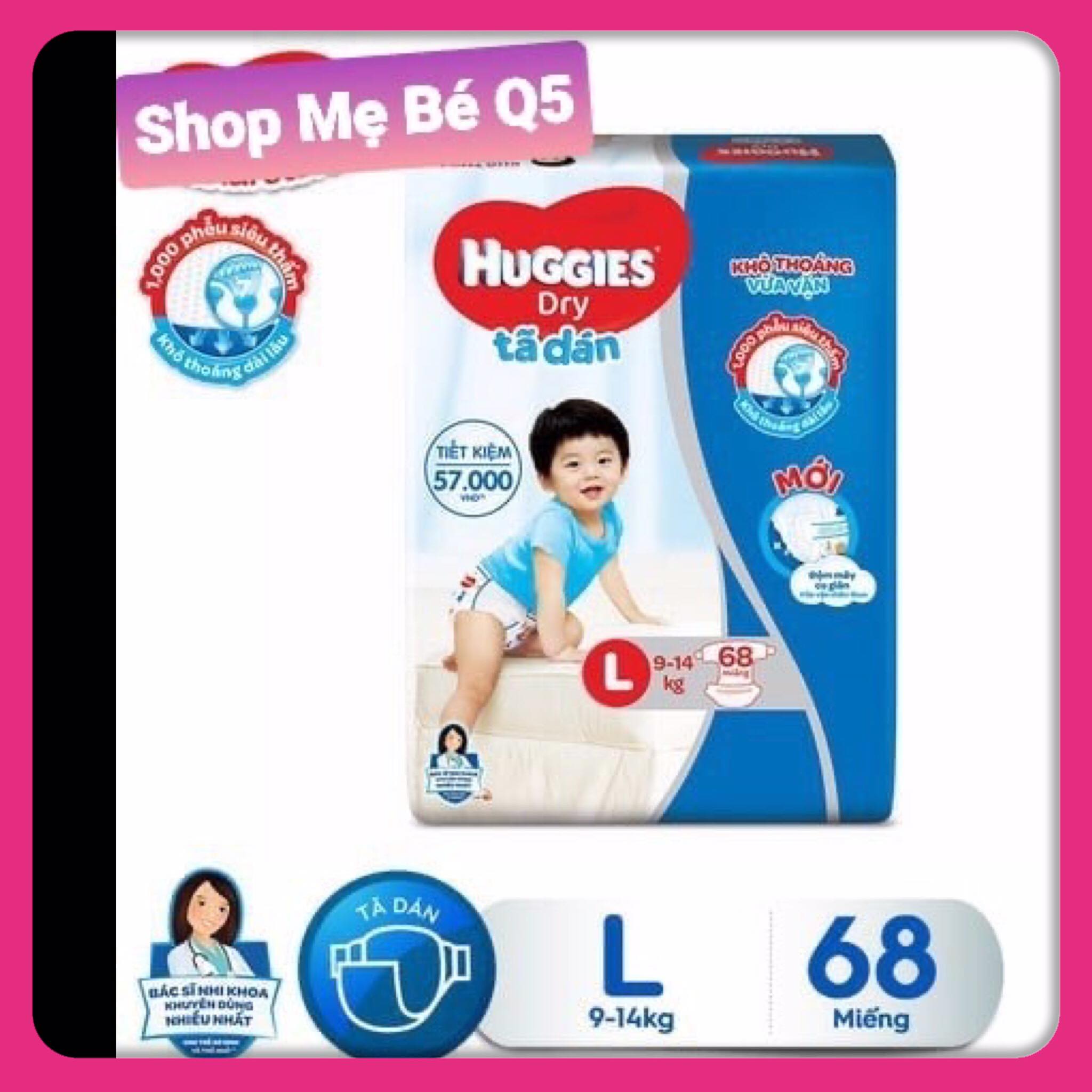 TÃ DÁN HUGGIES SIZE L68