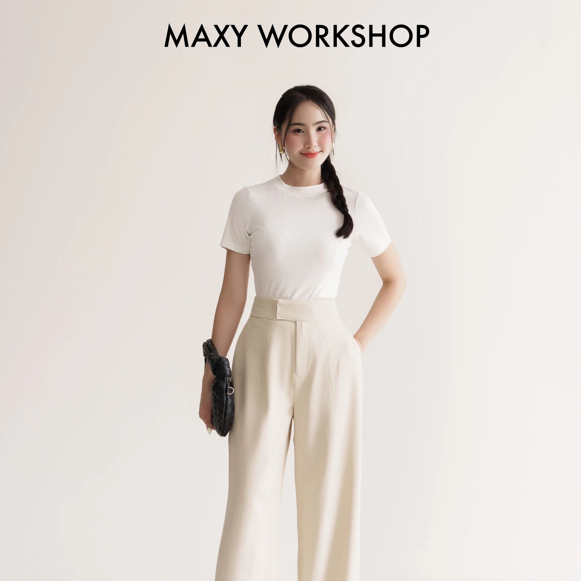 Áo thun tay ngắn ôm dáng Lady Tee Maxy Workshop