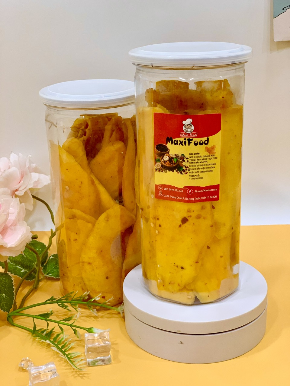 500G XOÀI SẤY DẺO MUỐI ỚT MAXIFOOD