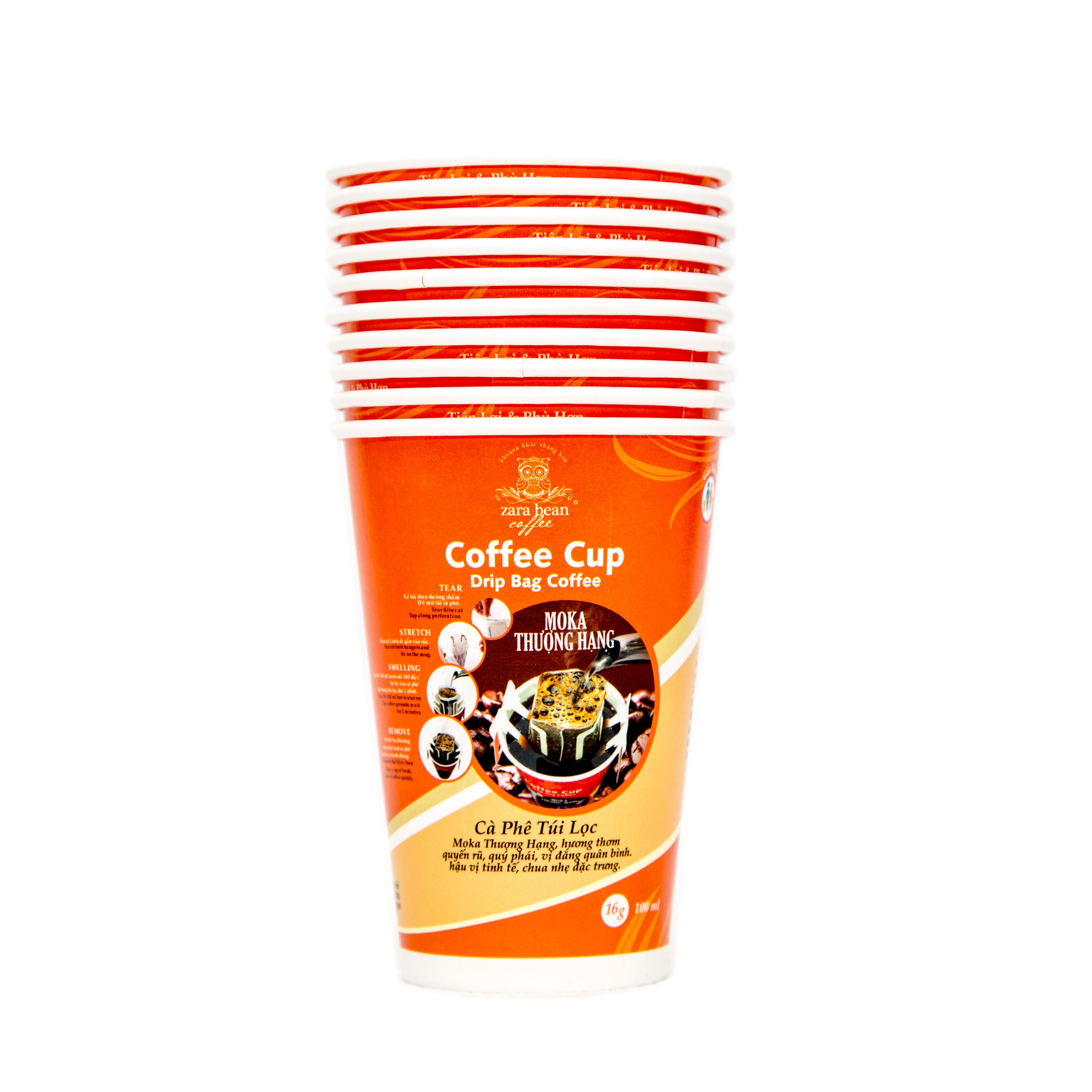 [HCM]COMBO 2 HỘP CÀ PHÊ PHA PHIN MOKA THƯỢNG HẠNG (2 HỘP X 500G)  - Zara Bean Coffee