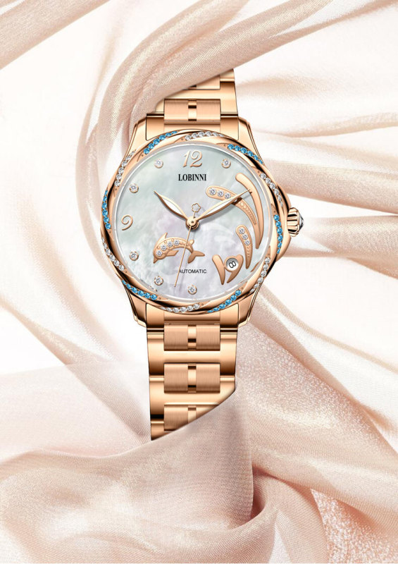 Đồng hồ nữ chính hãng LOBINNI L2060-3 Chính hãng, Fullbox, Bảo hành dài hạn, Kính sapphire chống xước, Chống nước, Mới 100%
