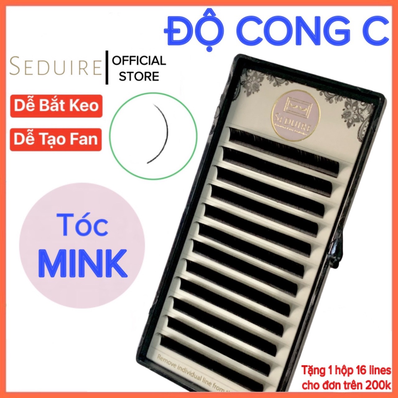 Mi khay seduire độ cong c , tóc mink