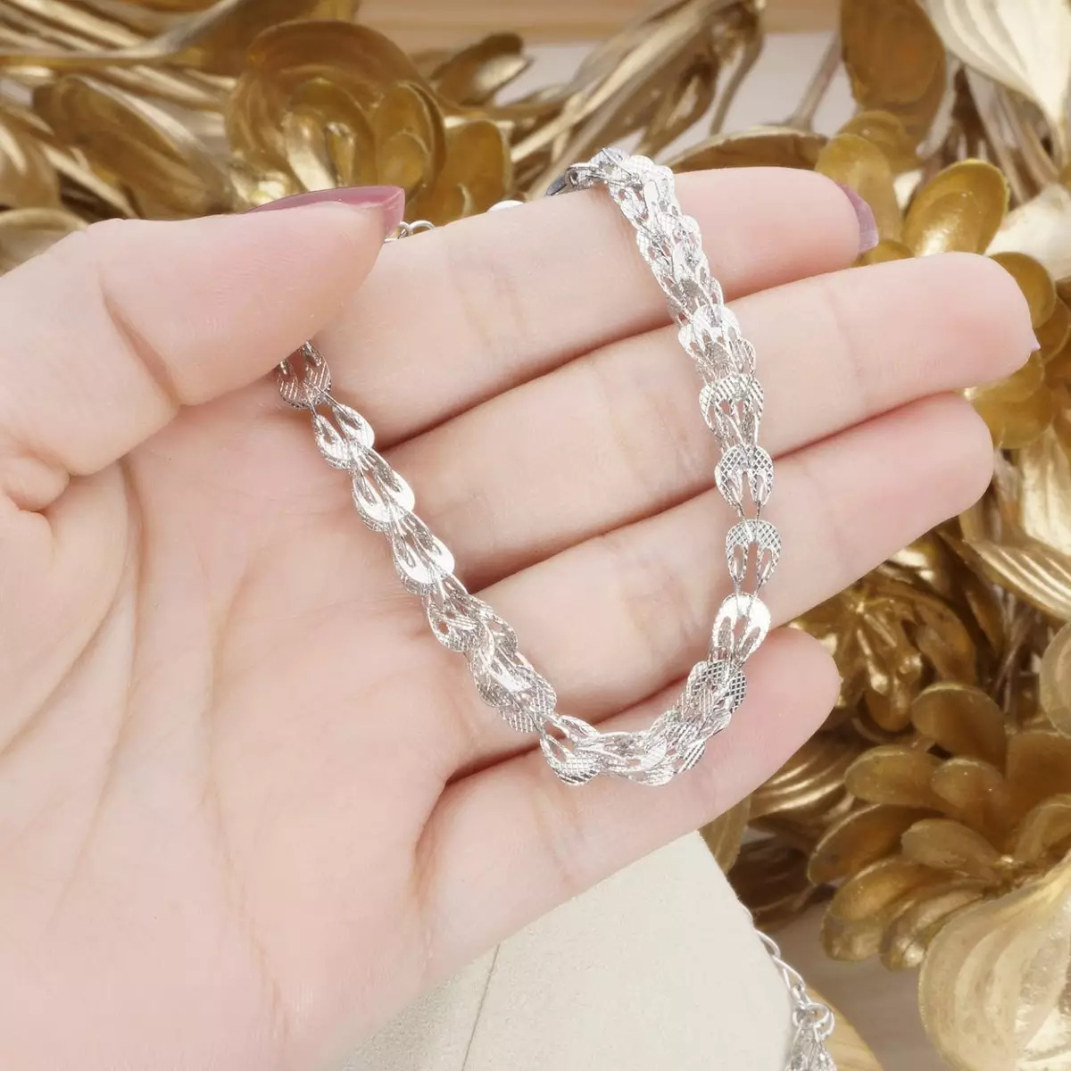 Lắc phụng JK Silver mạ vàng 18K cao cấp kiểu dáng Hàn Quốc vòng tay đẹp Không Ngứa Không Đen - Lắc tay nữ, lắc tay đẹp - Phong cách dễ thương
