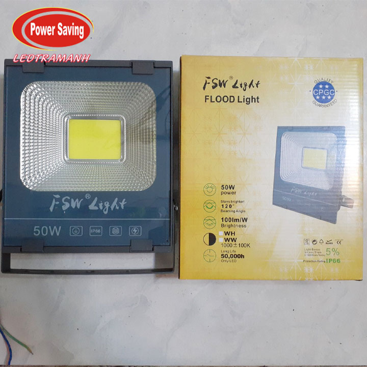 Đèn pha led 50w FSW chip Cob siêu sáng