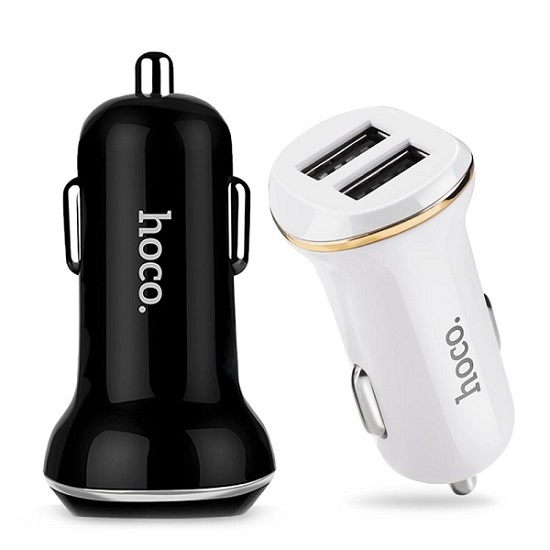 Cốc Sạc xe hơi HOCO Z1 2 cổng USB (nhiều màu)