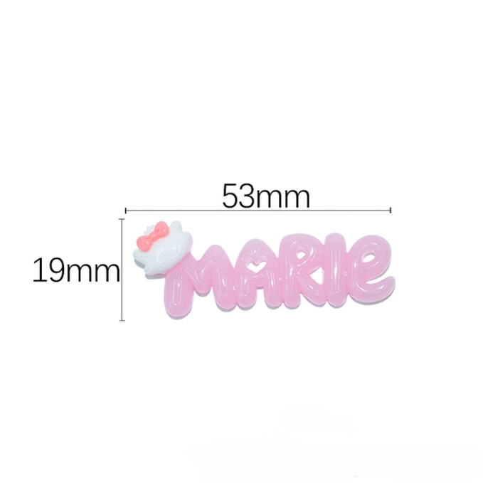 Sticker gắn dép sục Croc, jibbitz gắn dép hình chữ Melody, Kuromi, Marie
