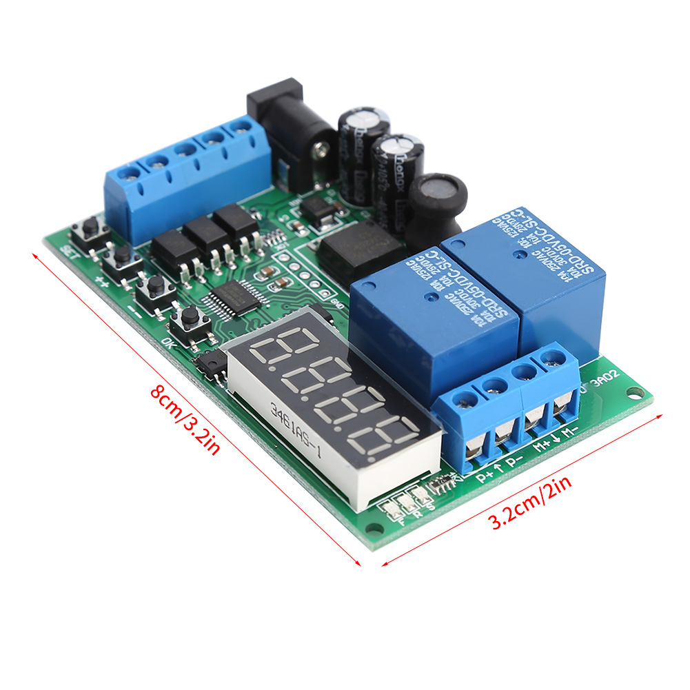 Bộ Điều Khiển Chuyển Tiếp/Lùi Động Cơ 5V - 24V, Rơ Le Chu Kỳ Thời Gian Trễ