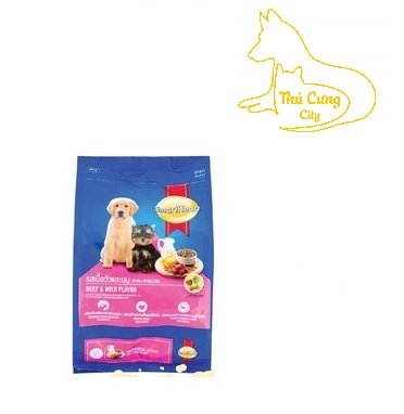 Smart heart puppy thơm ngon bổ dưỡng cho chó con vị bò & sữa 400gr - 1,5kg - 2,7kg