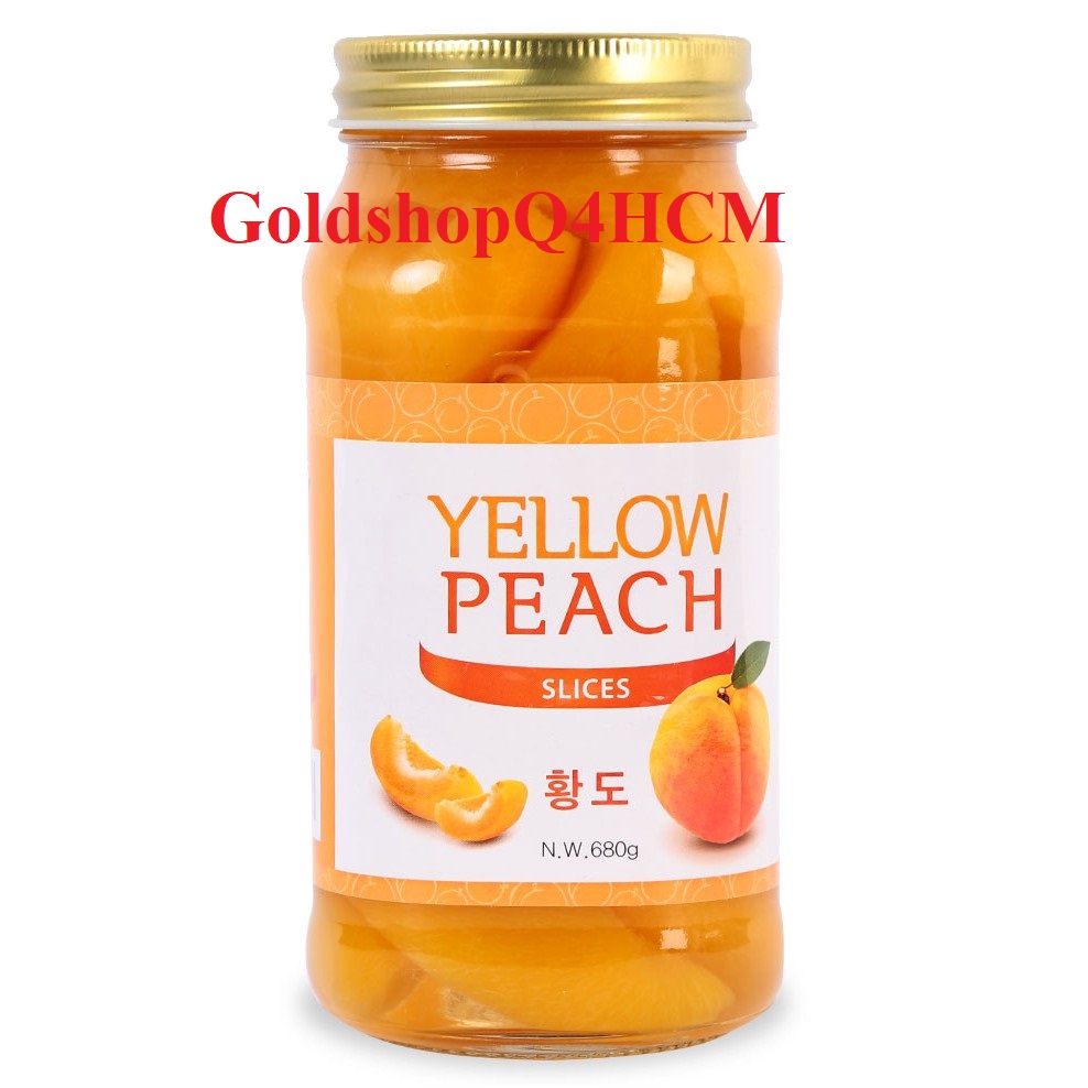 Đào ngâm Hàn Quốc 680g