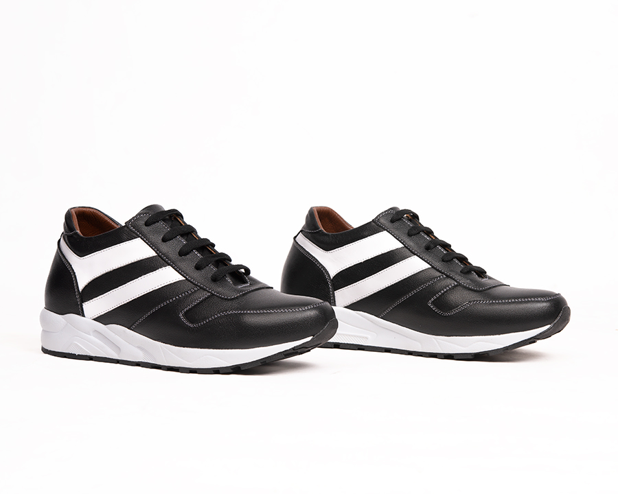 Giày Cao Nam T&TRA T20 Đen cao 8CM