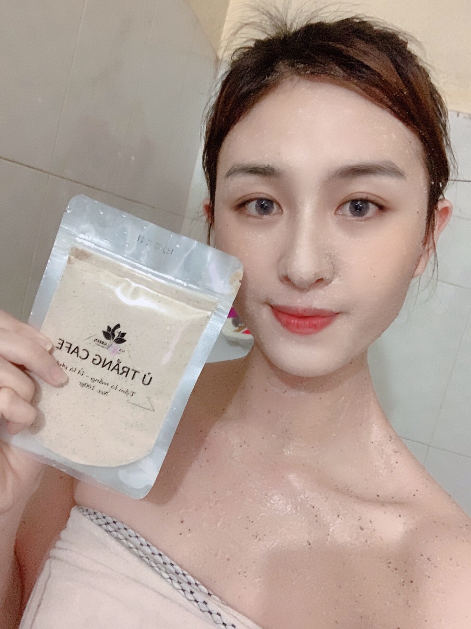 (100gr) Combo 1 gói ủ cafe ,dùng cho face và body