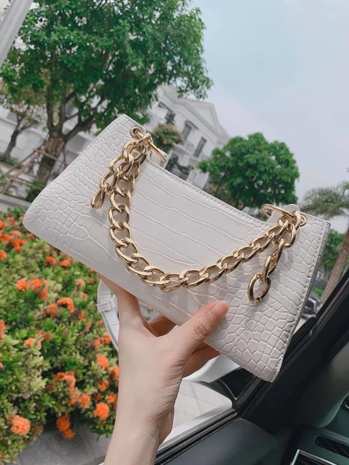TÚI KẸP  NÁCH VUÔNG XÍCH VÂN RẮN - T64