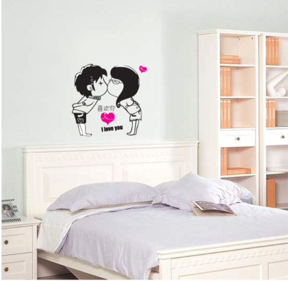 HCM Decal dán tường Cặp đôi yêu nhau