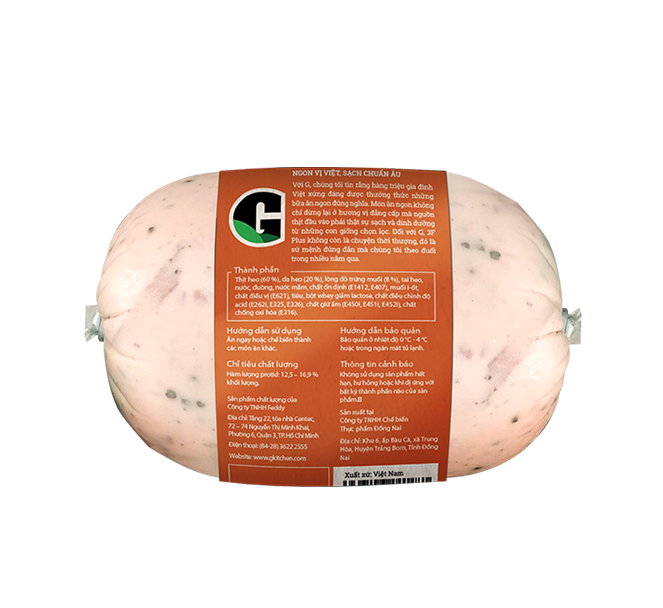Chả Lụa Bì Trứng Muối G Kitchen 500g - [Giao nội thành HCM]