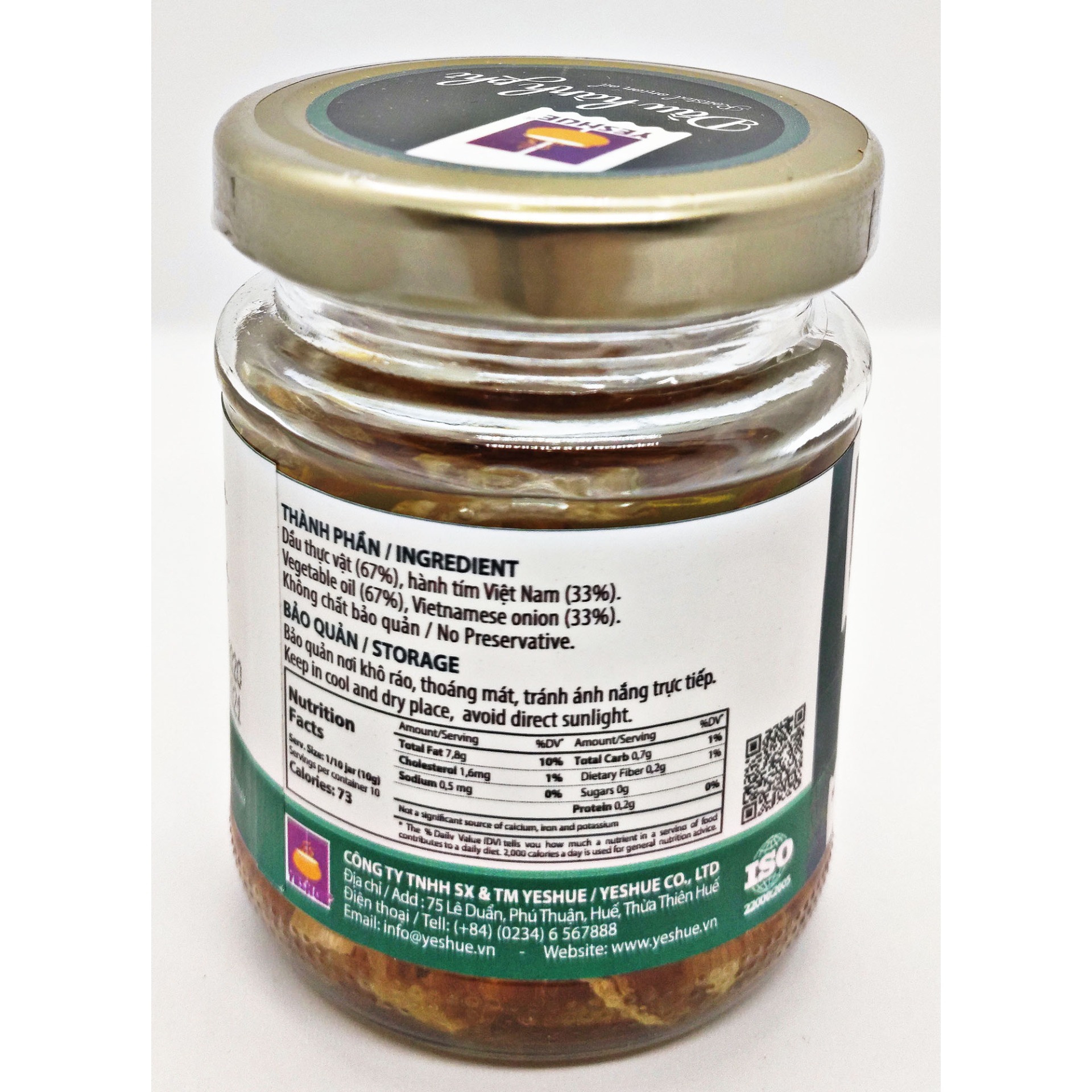 DẦU HÀNH PHI YESHUE 100G