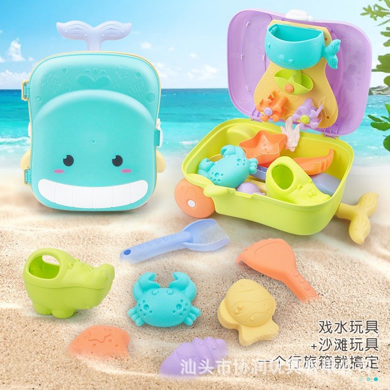 BỘ ĐỒ CHƠI VALI XÚC CÁT ĐI BIỂN