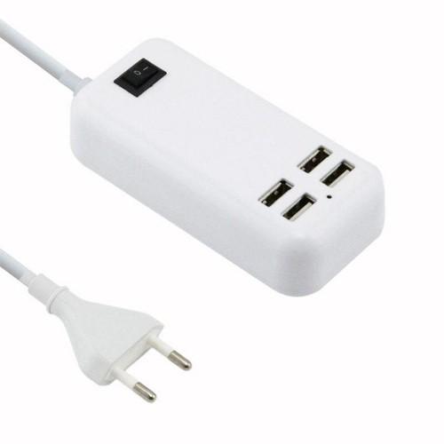 Ổ Cắm USB 15W 4 Cổng Màu Trắng