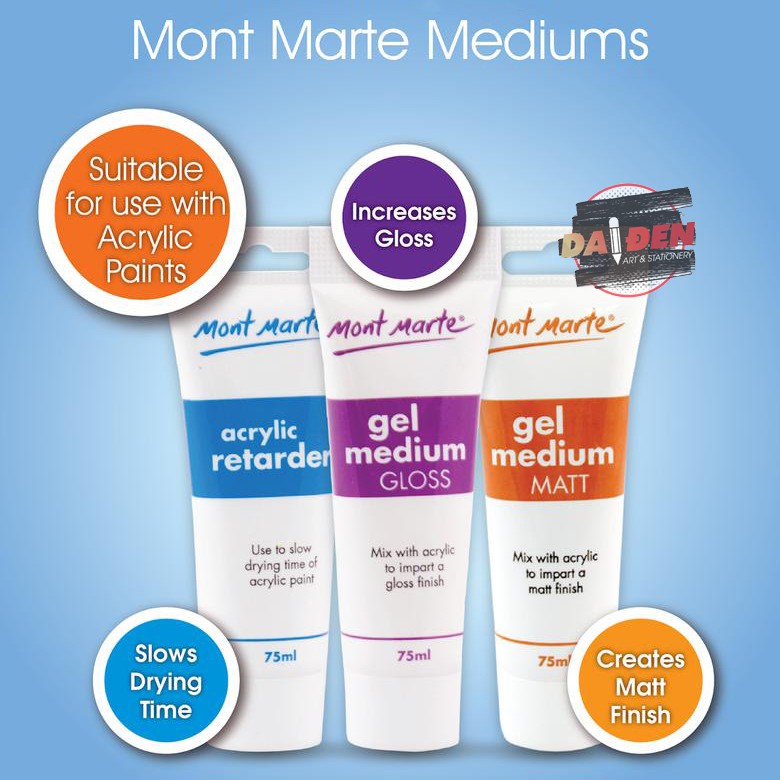 [HCM]Dung Môi Pha Màu Acrylic Mont Marte 75ml