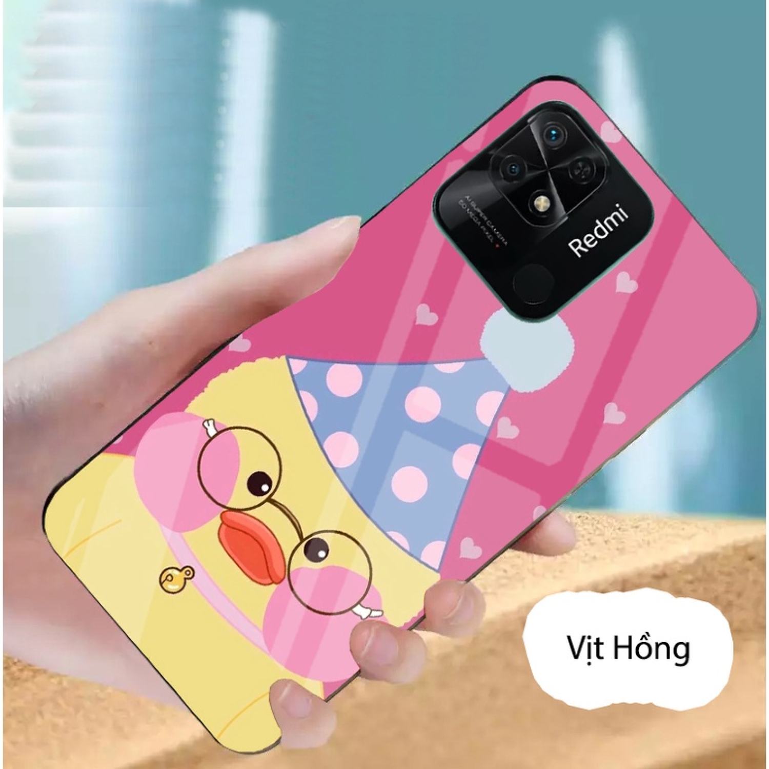Ốp Lưng REDMI 10C mặt kính gương bóng