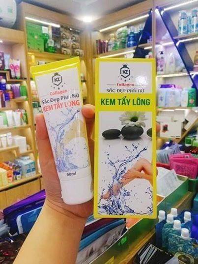 Kem tẩy lông collagen KZ 90ml - Siêu sạch
