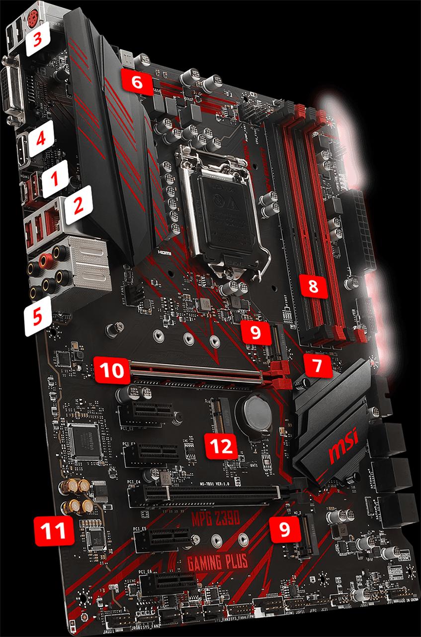 Mainboard MSI MPG Z390 GAMING PLUS
