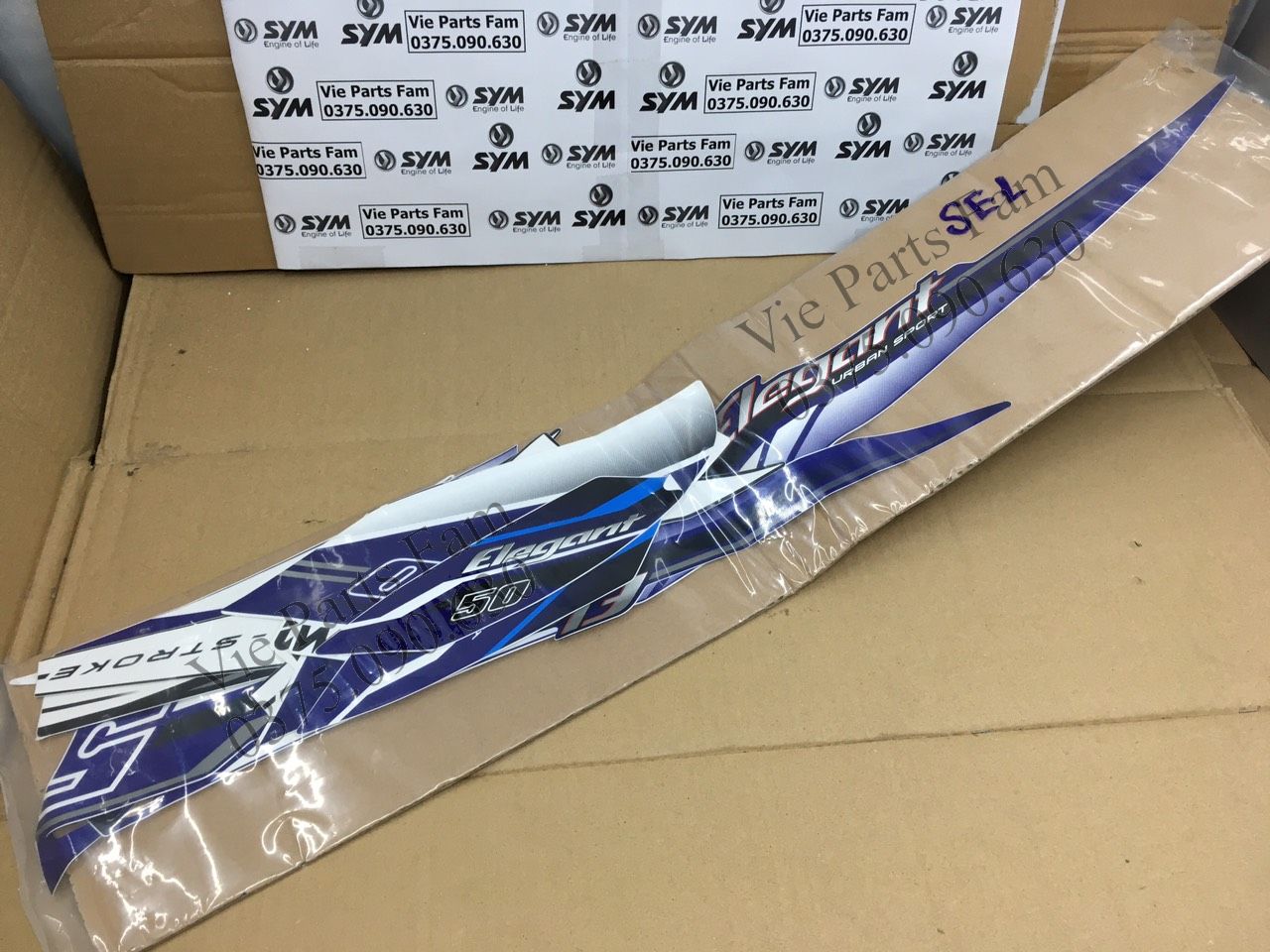 BỘ TEM ELEGANT 50 SYM DIN MỚI 100% NHIỀU MÀU
