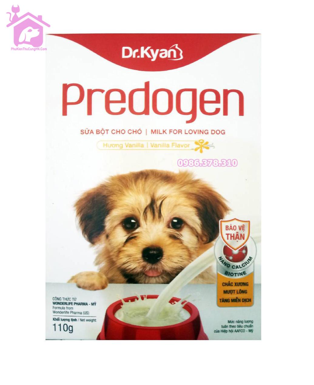 Sữa bột dinh dưỡng cho chó Dr.Kyan Predogen 110g