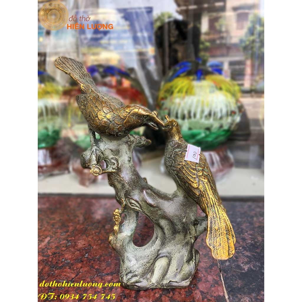 Chim Uyên Ương Bằng Đồng 2 Cỡ