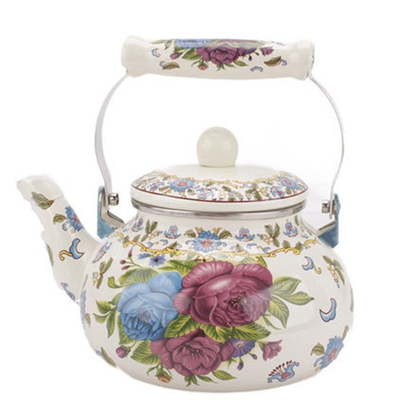 Thickened 1.5L-5L enamel teapot cold kettle boiling hot water milk tea induction cooker