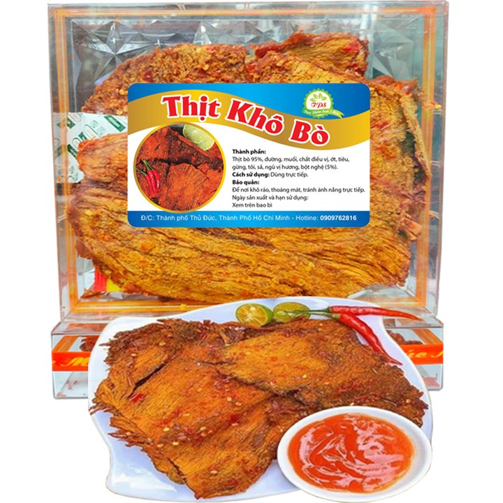 KHÔ BÒ MIẾNG THƯỢNG HẠNG - Hộp 450g