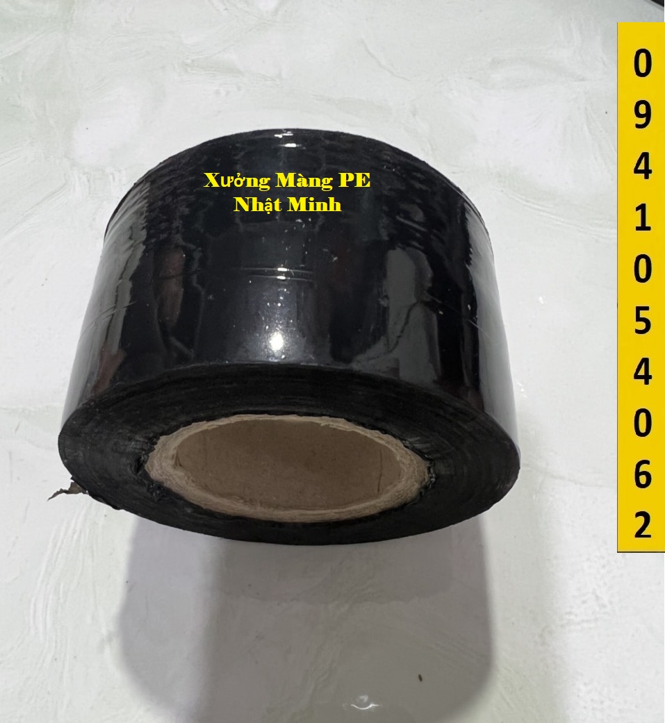 Màng PE đen, màng quấn đen 5cm 200g