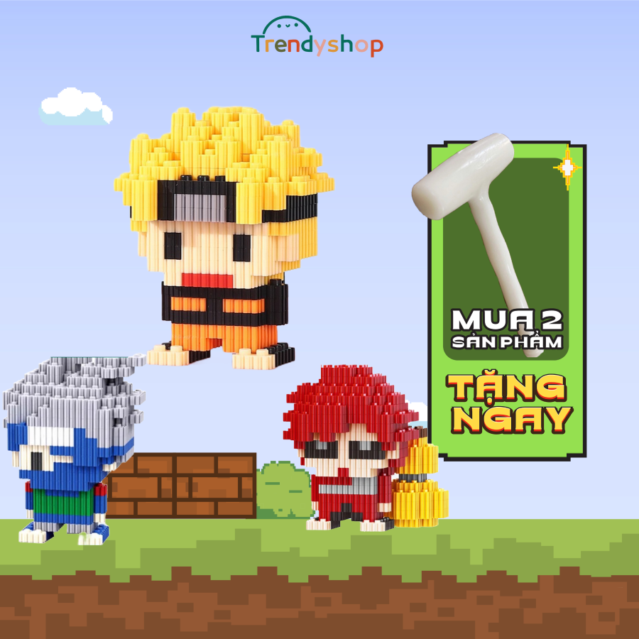Đồ chơi mô hình lắp ráp lego mini Naruto, đồ chơi trí tuệ cho bé