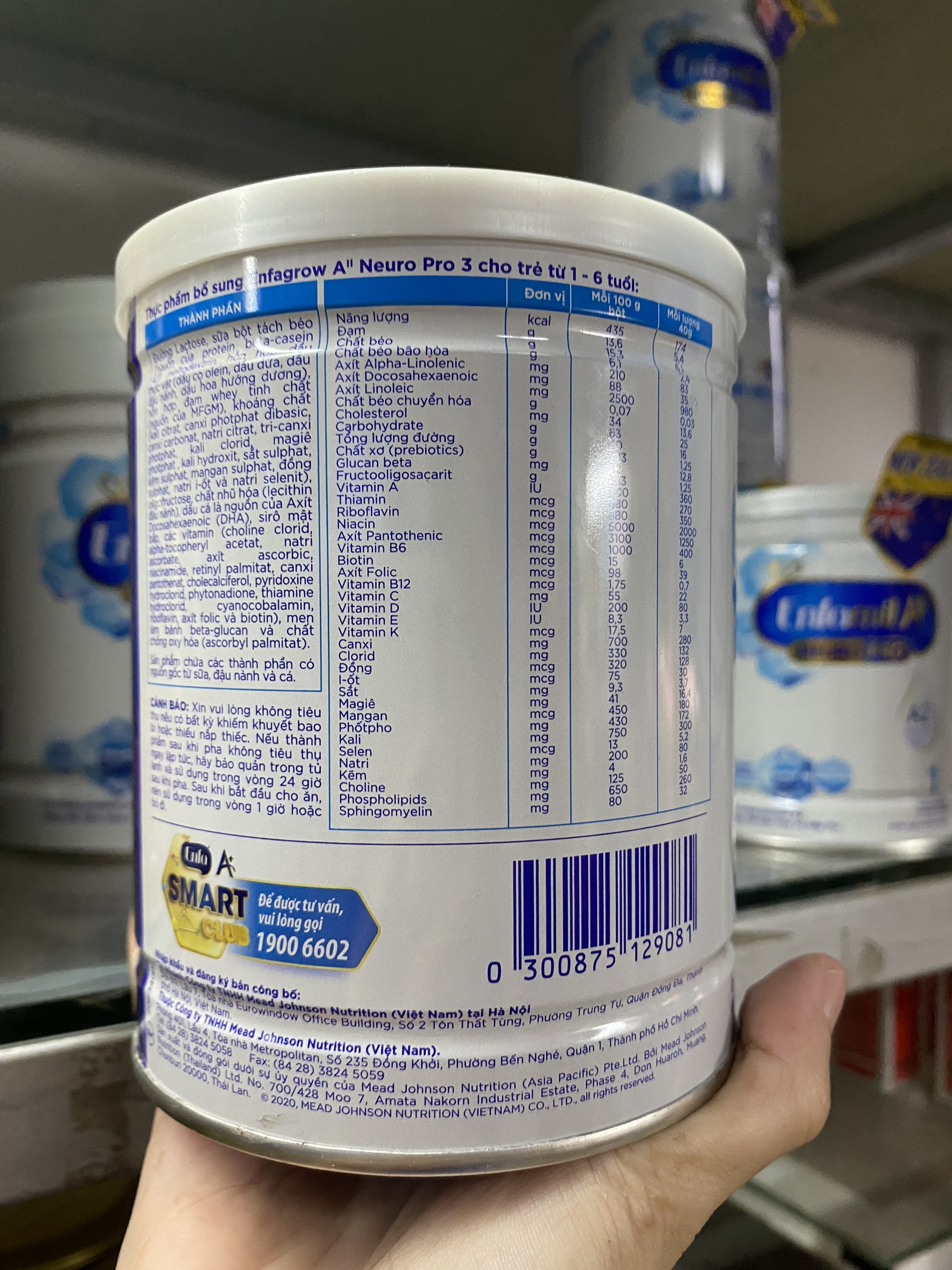 Sữa Bột Enfamil A2 Neuro Pro số 3 (350g)
